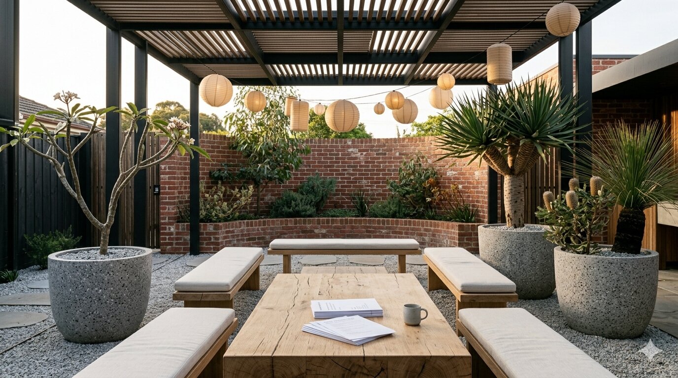 Quiet Japandi outdoor